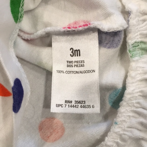 Carter’s Baby Girl Sz 3M Colorful Polka Dot Polo Dress 100% Cotton‎ - Picture 5 of 8